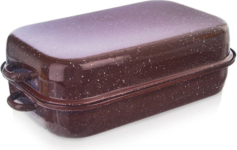 Enamelled Roasting Pan with Lid 4 l