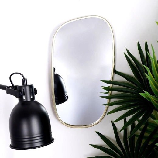 Elegant metal frame in a gold shade