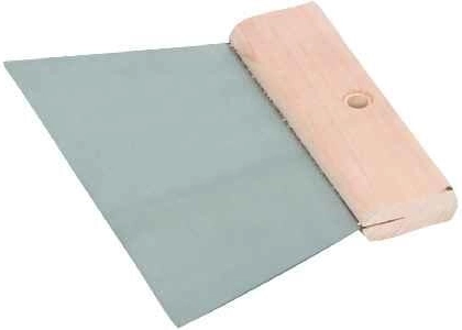 Plieninė tiesi glaistyklė 250 mm su medine rankena