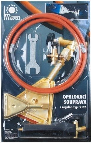 Blowtorch kit with flat propane-butane burner