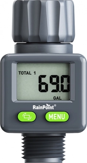 RAINPOINT Digital Flow Meter for Garden Hoses
