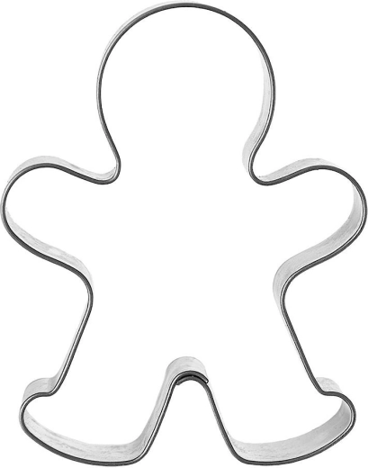 Nerūdijančio plieno sausainių formelė „figūrėlė“ 6,5 cm