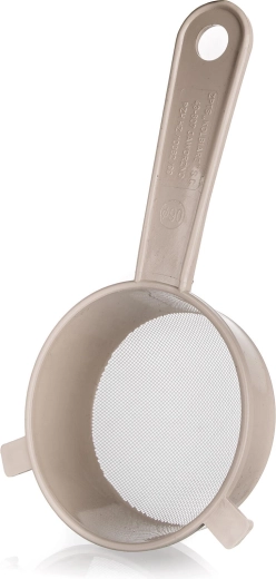 Sietelis Praktis 9 cm su rankena, plastikas, latte spalvos