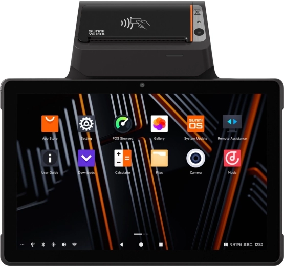 Mobile Terminal Sunmi V3 Mix, Android 13, 4/32GB, 2+0.3 MP Camera, 4G, Fingerprint Reader, Printer 80 mm