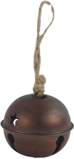 Brown metal hanging bell