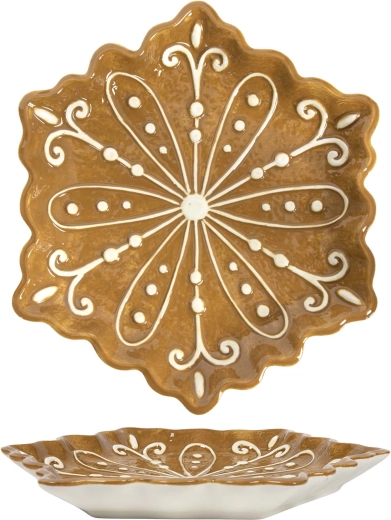 Kalėdinė kvadratinė lėkštė 22,5 × 22,5 cm