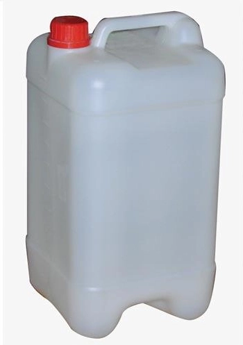 Sukraunamas plastikinis 10 l kanistras maistui ir chemikalams