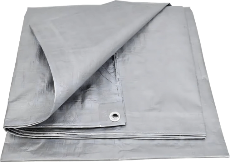 Apsauginė tentinė danga UV 2 × 3 m, 60 g/m², sidabrinė