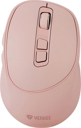 Belaidė pelė 2,4 GHz su tyliais jungikliais ir įkrovimu per USB‑C – Rožinė