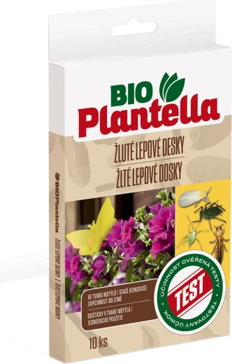 Geltonos lipnios gaudyklės MOTÝL BioPlantella (10 vnt.)