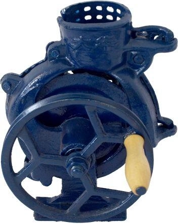 Cast iron tabletop corn sheller – blue