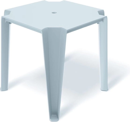 Lottie Dining Table – light gray plastic garden and balcony table