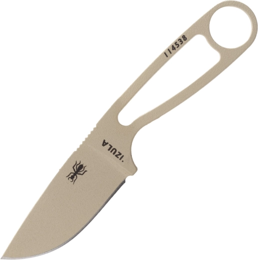 Peilis ESEE Izula Desert Tan su fiksuota 7,3 cm geležte ir dėklu