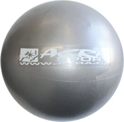 Acra overball kamuolys 30 cm, metalinės sidabrinės spalvos