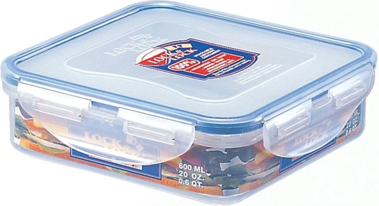 LOCKnLOCK Food Container, Square, 600 ml