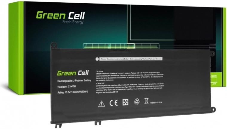 Green Cell Battery for Dell G3/G5/G7 and Latitude 33YDH 15.2 V 3.5 Ah