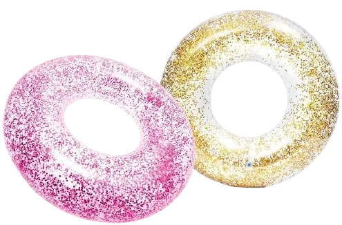 Pripučiamas ratas su blizgučiais INTEX Sparkling Glitter 107 cm