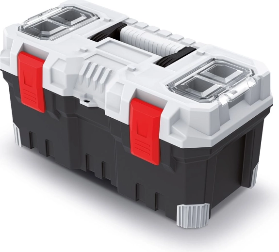 Plastic Tool Case TITAN PLUS 49.6 × 25.8 × 24 cm, Gray