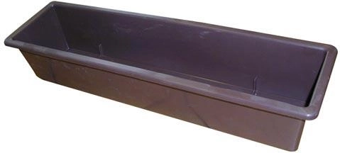 Plastikinis gėlių lovelis 60 cm, rudas