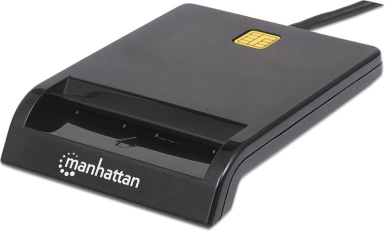 Smart external USB contact card reader