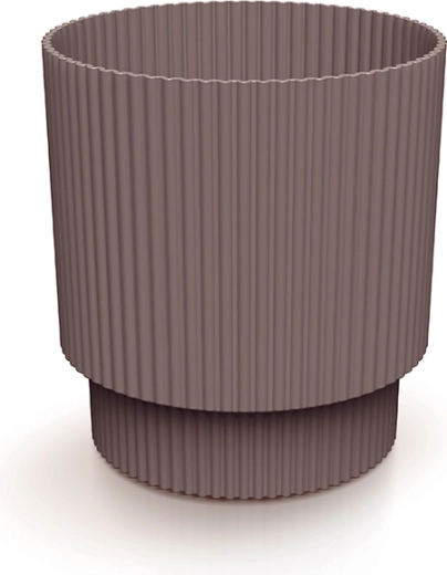 Plastic Flower Pot Milly 12.8 cm in Marsala Color