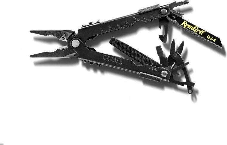 Gerber MP600 Bladeless multi-tool pliers without blade, 12 functions, steel, black, sheath