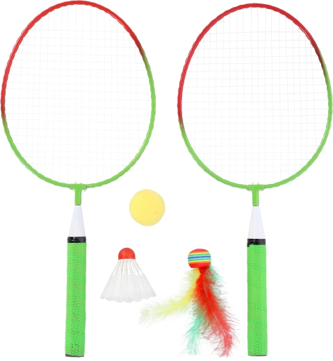 Jaunių badmintono rinkinys NILS su 2 raketėmis ir 3 kamuoliukais