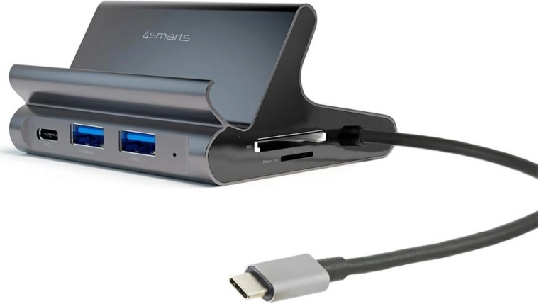 Desktop USB‑C Docking Station 7‑in‑1 with Stand for Tablet and Phone with Samsung DeX Support