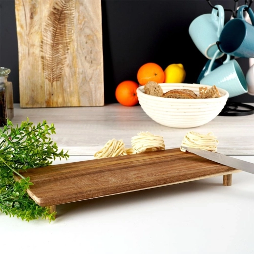 Natural acacia wood resistant to moisture