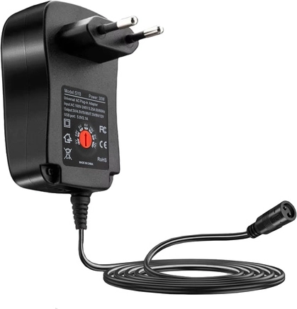 Compact adapter with a long cable for convenient use