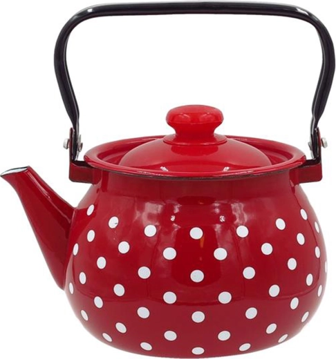 Emaliuotas arbatinukas su taškeliais 2,5 l TORO