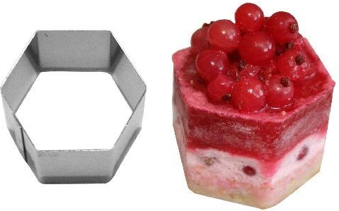 Šešiakampė formelė mini tortukams Semifreddo