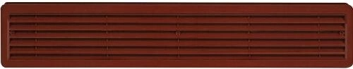 Plastic door ventilation grille 500 × 90 mm, brown (2 pcs)