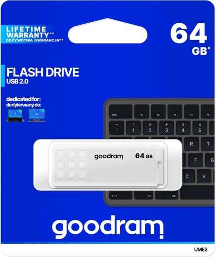 USB flash drive GOODRAM UME2 64 GB white