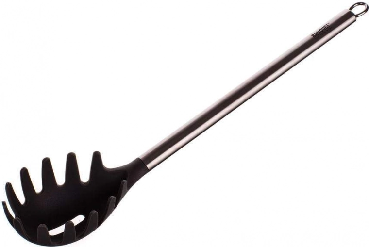 Ergonomiška galvutė patikimam makaronų paėmimui