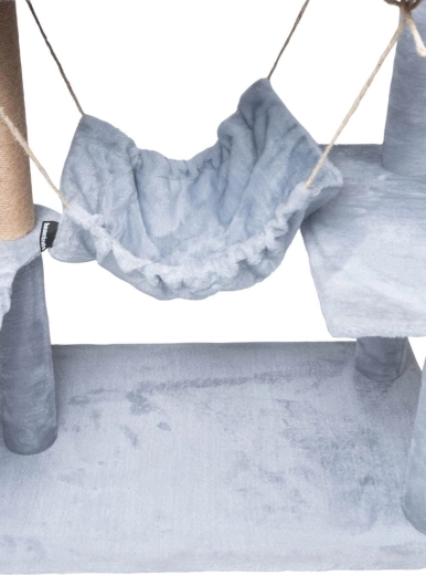 Comfortable place to rest: house and swinging hammock