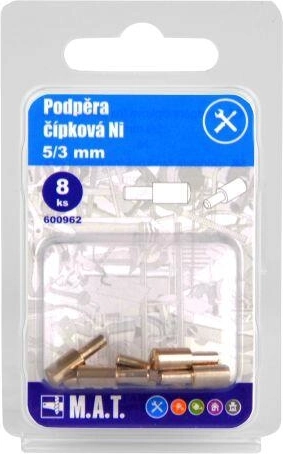 Lentynų laikiklis 5/3 mm, nikeliuotas, 8 vnt.