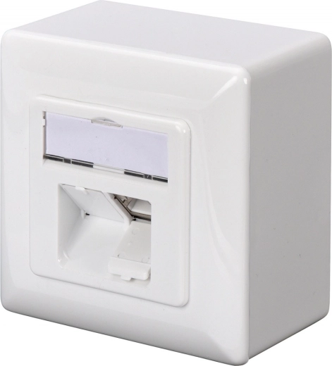 Wall Network Outlet CAT 6A 2x RJ45, Shielded