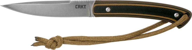 CRKT Biwa ruda–juoda lauko peilis 7,7 cm su dėklu