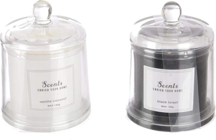 Scented candle in a glass jar 10 × 10 × 12 cm (2 variants)