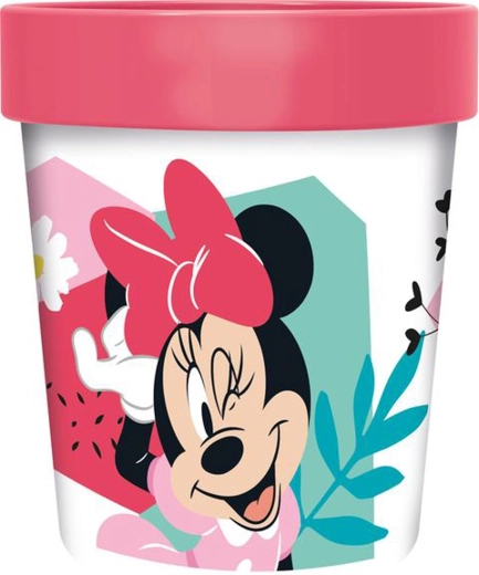 Plastikinis puodelis MINNIE su neslystančiu dugnu 260 ml