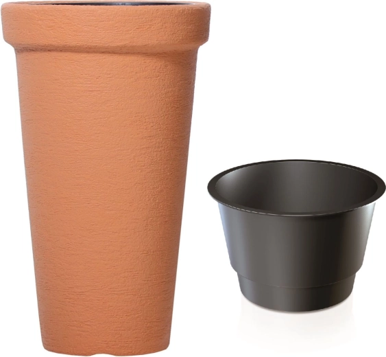 Classic tower planter 48 cm, brick