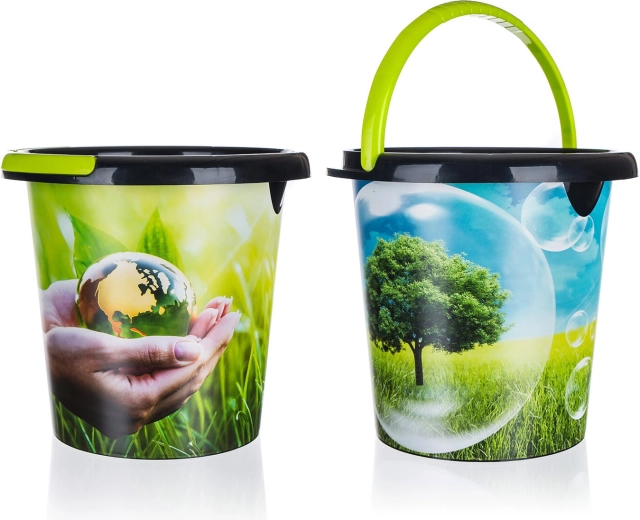 ECO kibiras su snapeliu 10 l iš perdirbto plastiko