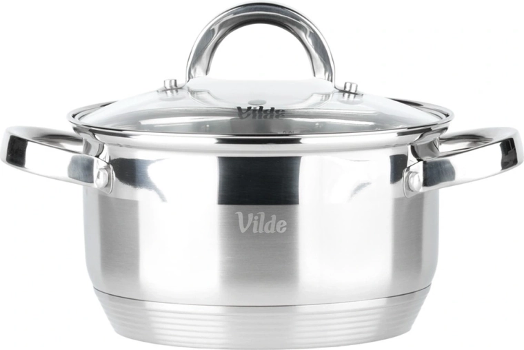 Glass lid with steam vent