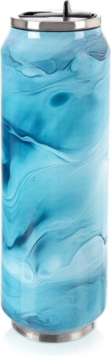 Can-shaped thermal mug 700 ml blue