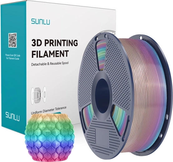 Sunlu PLA transparent rainbow filament