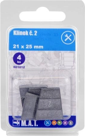 Wooden wedges No. 2, 21 × 25 mm (4 pcs)