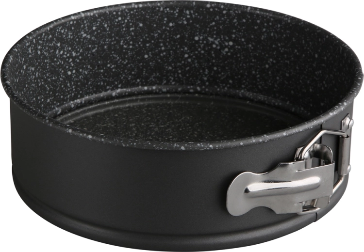 Sturdy carbon steel for even baking