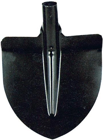 Heart-shaped shovel head without handle, black