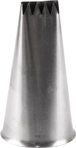 Stainless steel flat piping tip 1 pc